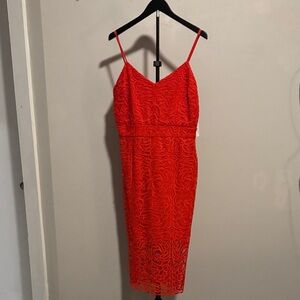 NWT Size 14 Red Lace Dress
